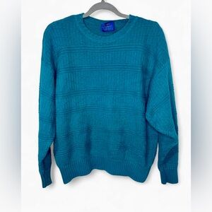Vintage Lobo by Pendleton Turquoise Knit Sweater